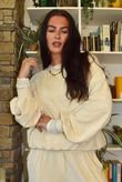 Terry B Lantern Sleeve Sweatshirt Vanilla